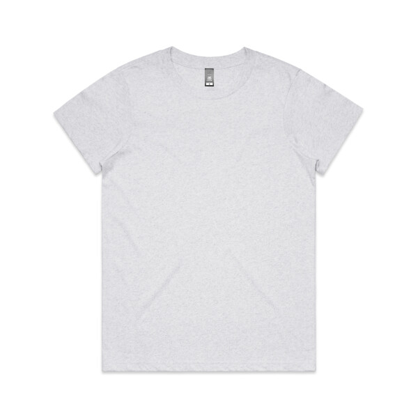 Front of Customisable T-shirt(AS Colour Women's MAPLE MARLE)